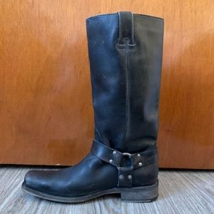 Frye Women's Black Harness Mid Calf Boot 12r size 8
